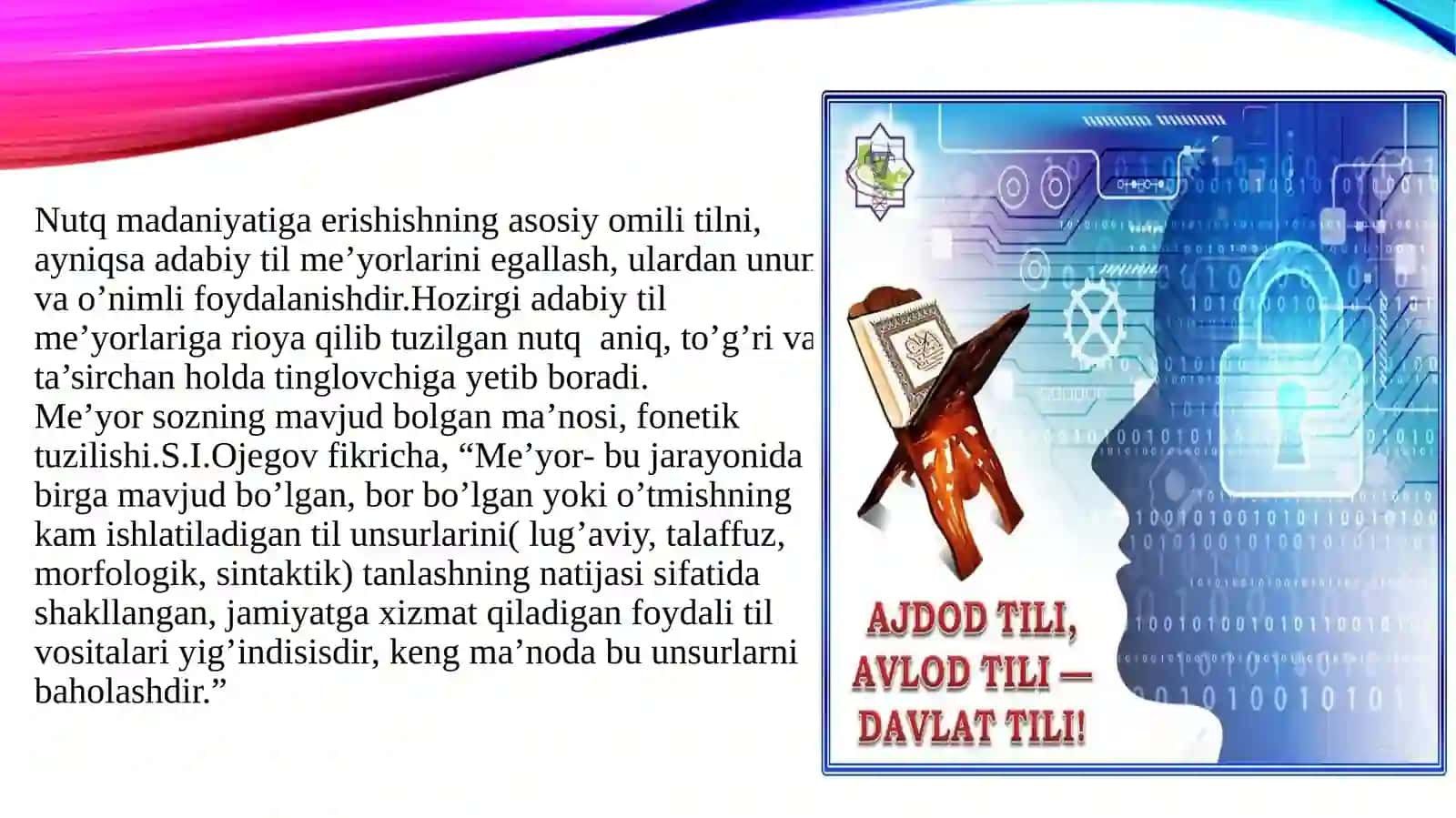 Nutq va adabiy til me’yorlari 2