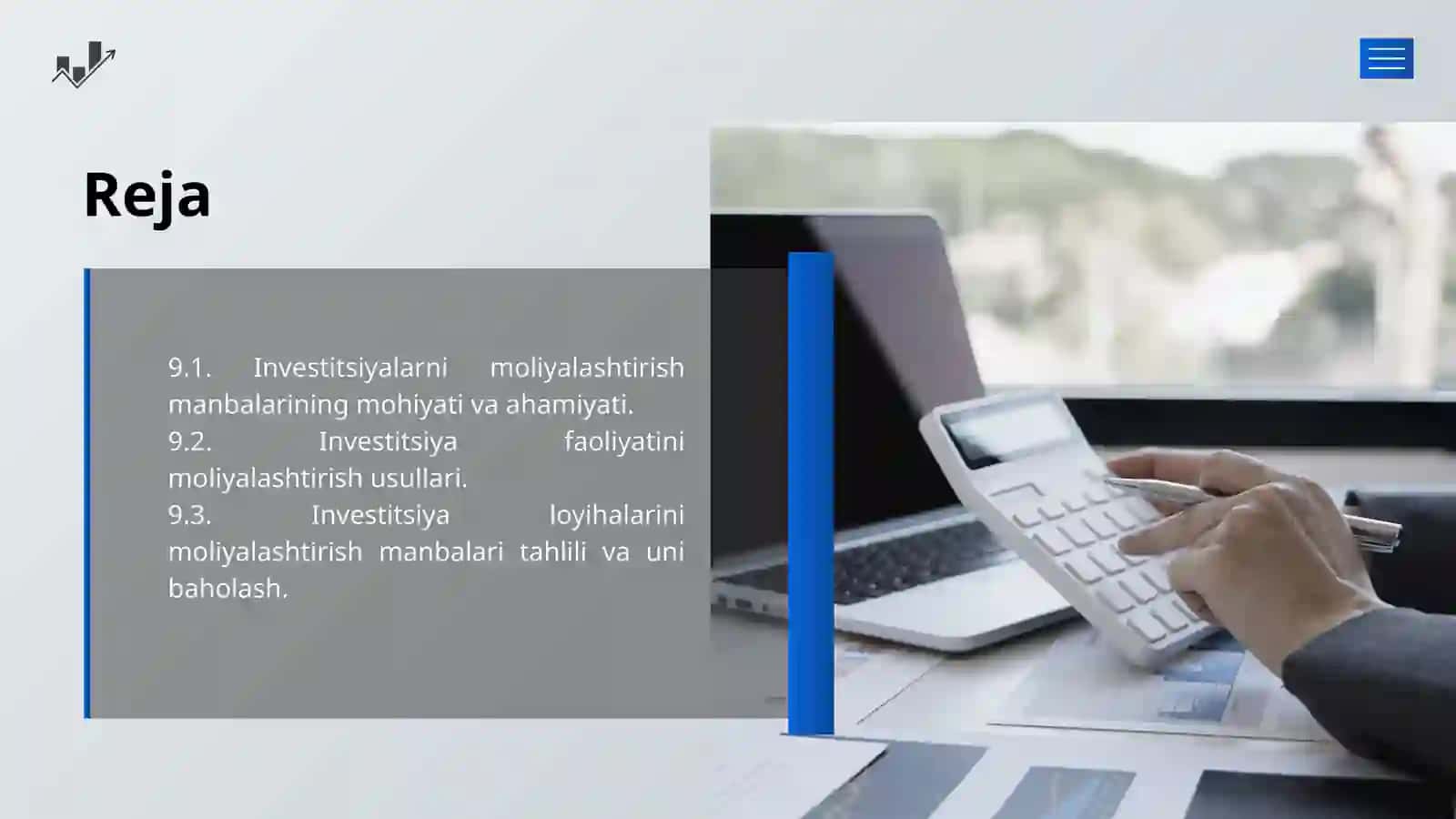 INVESTITSIYA FAOLIYATINI MOLIYALASHTIRISH MANBALARI VA USULLARI 2