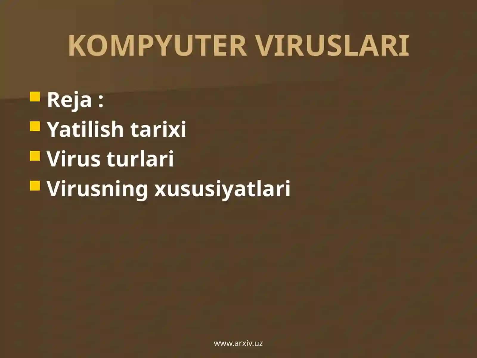 KOMPYUTER VIRUSLARI 2