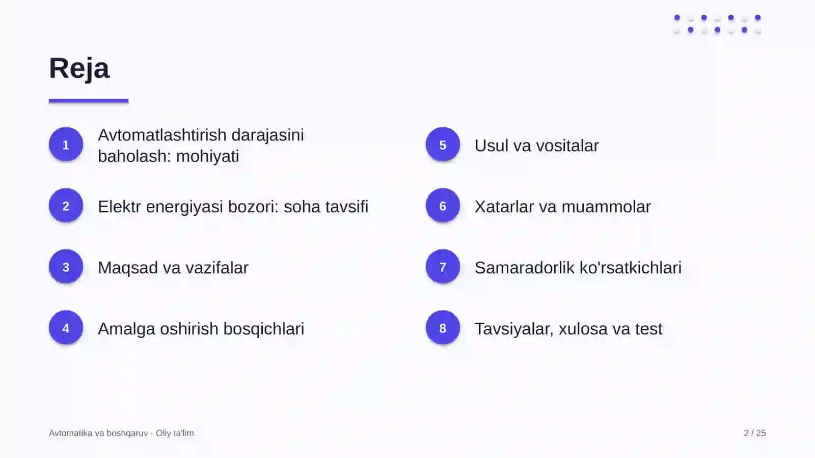 elektr energiyasi bozorida avtomatlashtirish darajasini baholash 9968 2
