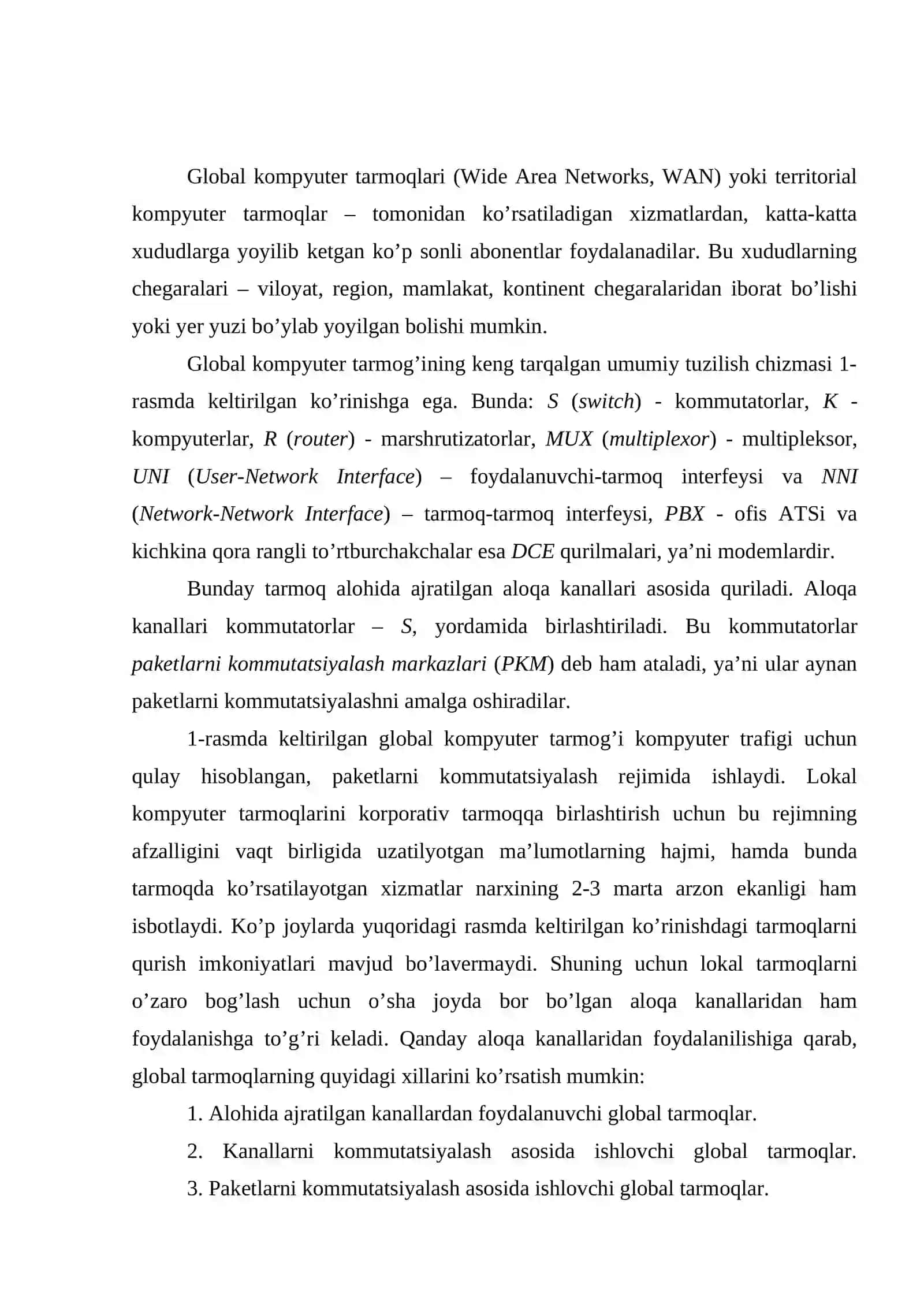 Global kompyuter tarmoqlari 2