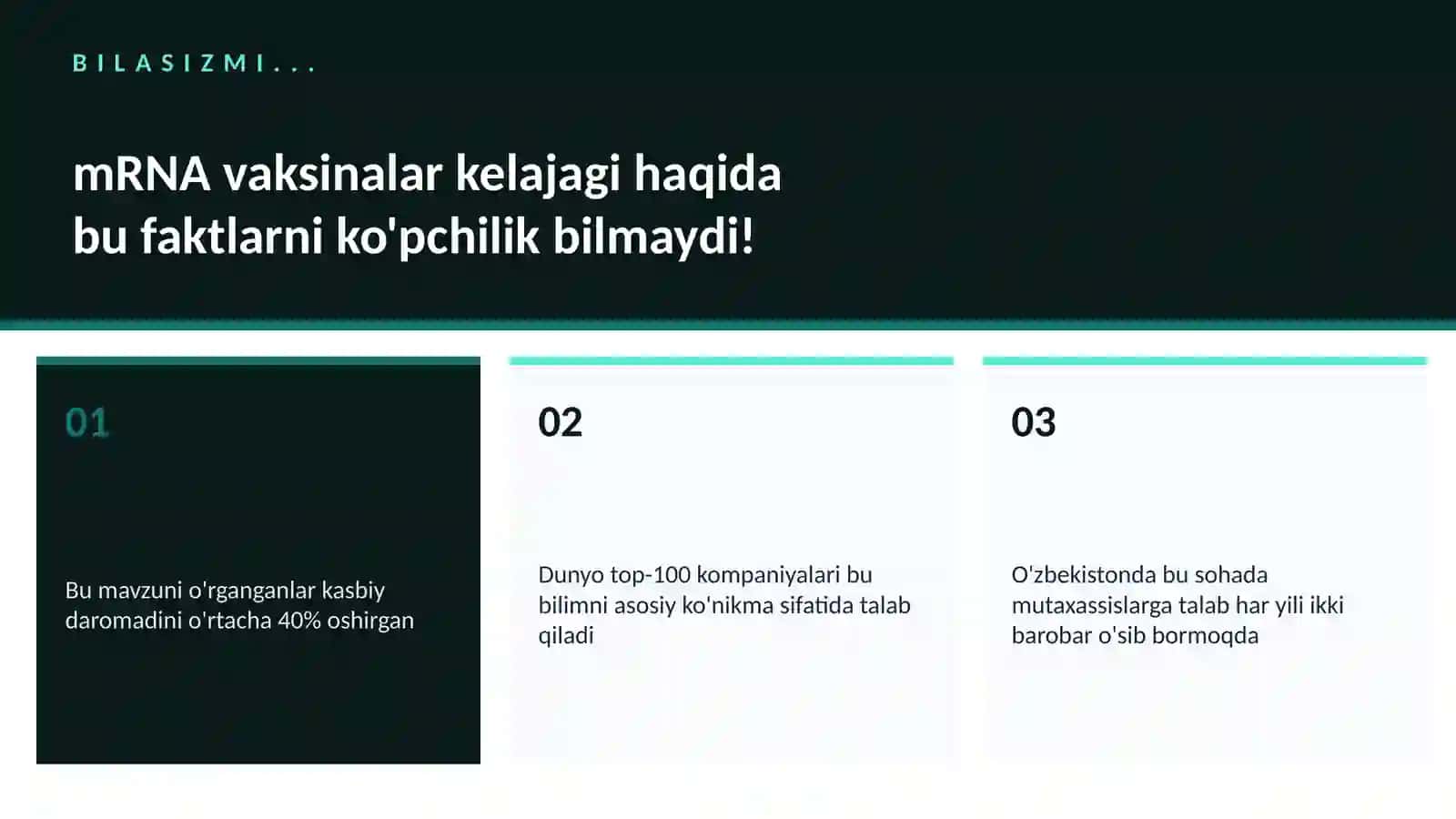 BIOTEXNOLOGIYA VA GENOMIKA 2