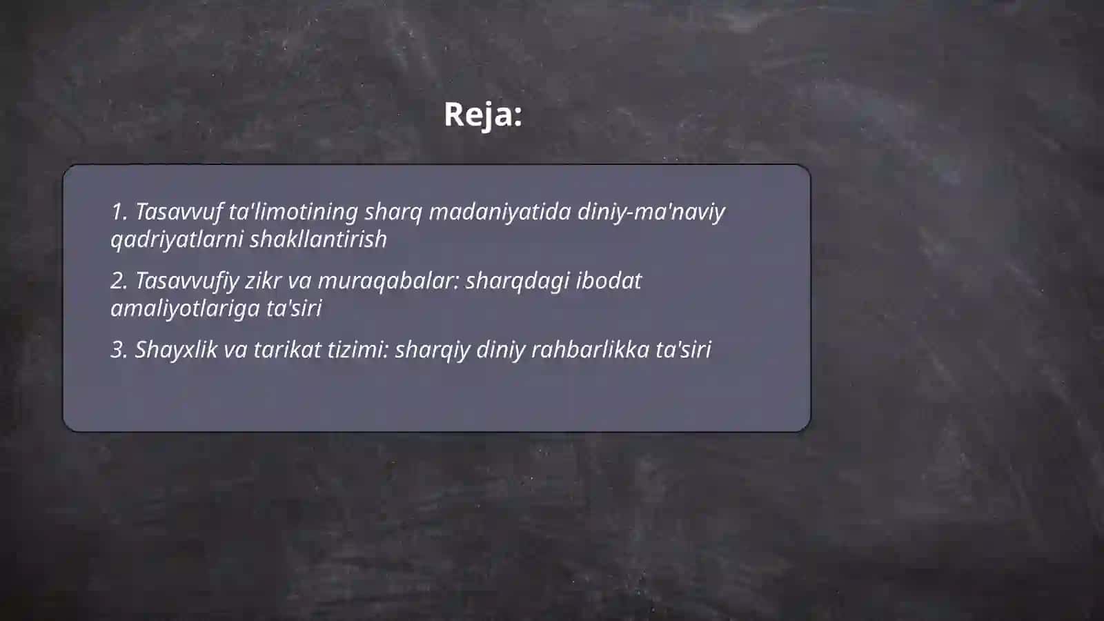 Tasavvuf talimotining sharq madaniyatiga tasiri 2