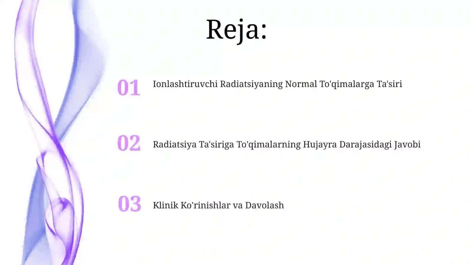 Ionlashtiruvchi nurlarning normal to'qimalarga ta'siri 2