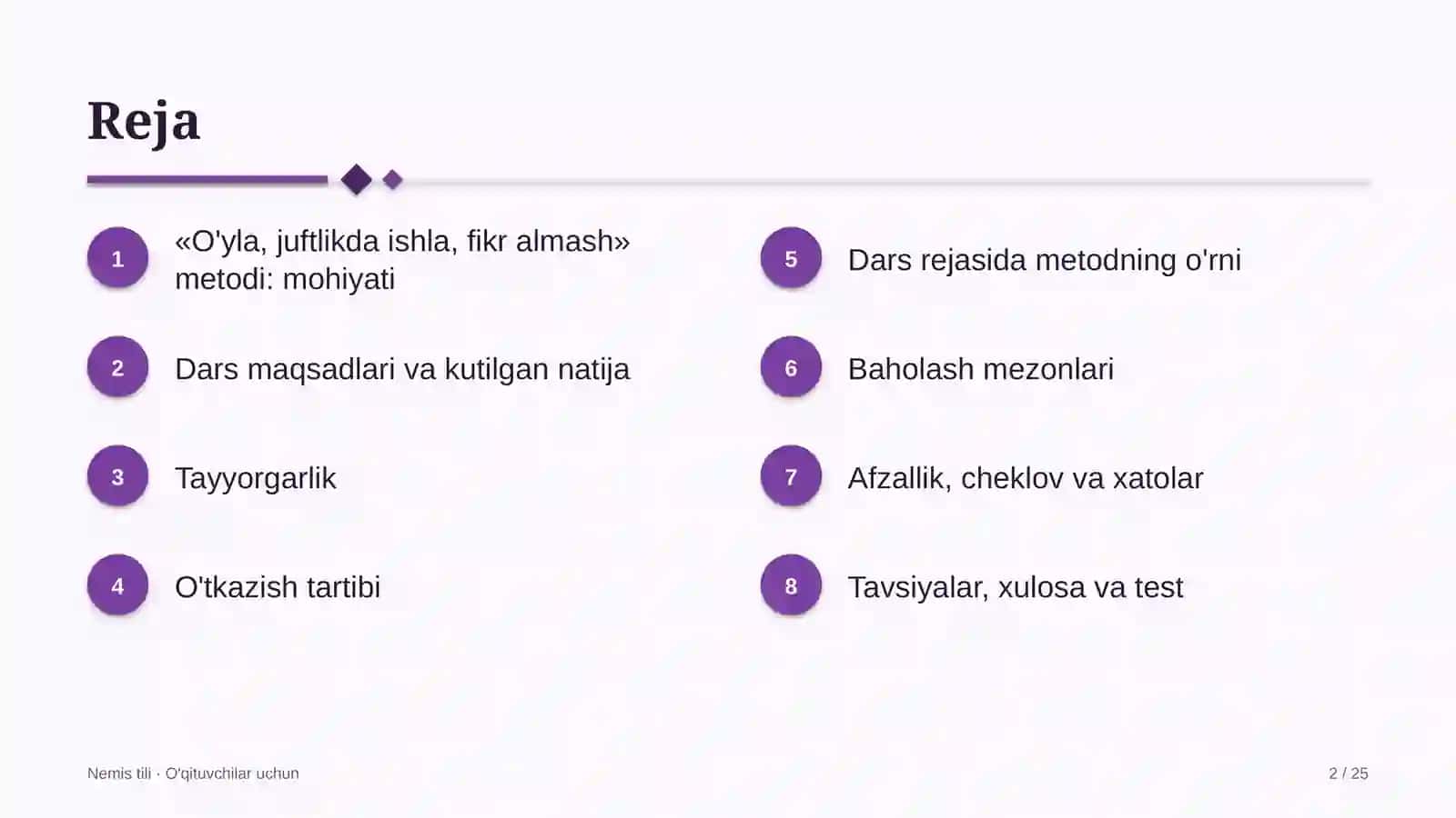 nemis tili darslarida o'yla juftlikda ishla fikr almash metodidan foydalanish 8501 2