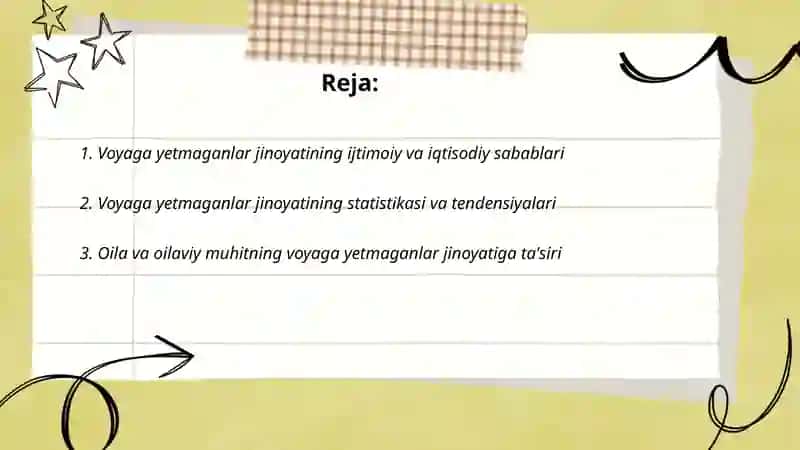 Voyaga yetmaganlar jinoyatining ijtimoiy va iqtisodiy sabablari 2