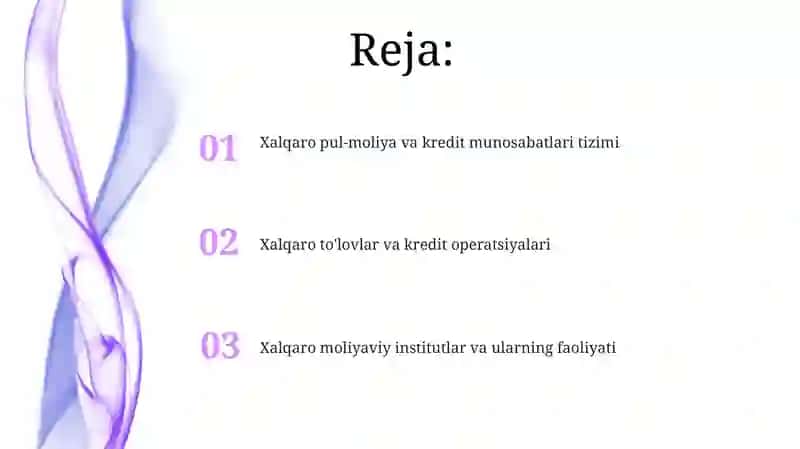 Xalqaro moliyaviy institutlar va ularning faoliyati 2