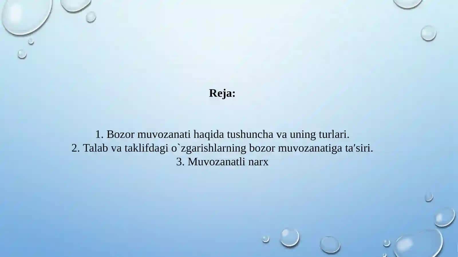 bozormuvozanati haqida 2