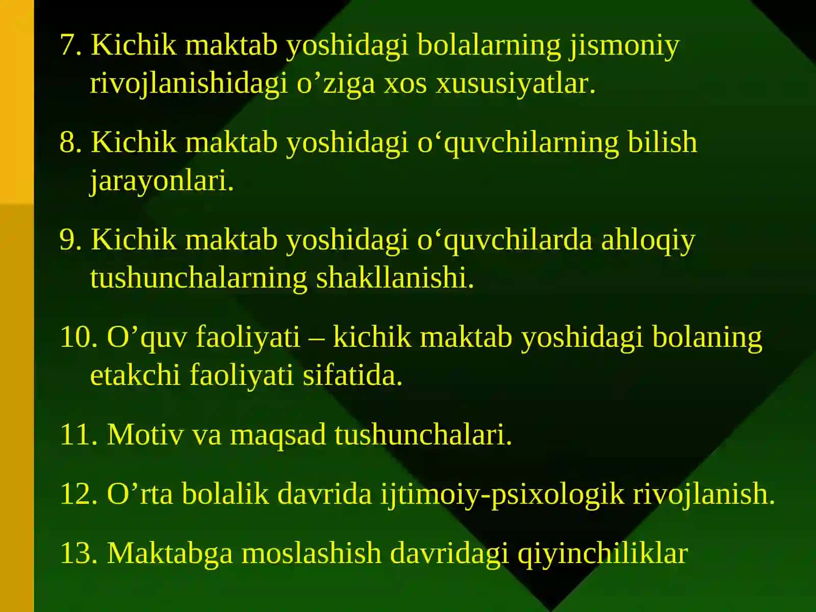Maktabgacha va kichik maktab yosh davri psixologiyasi 2