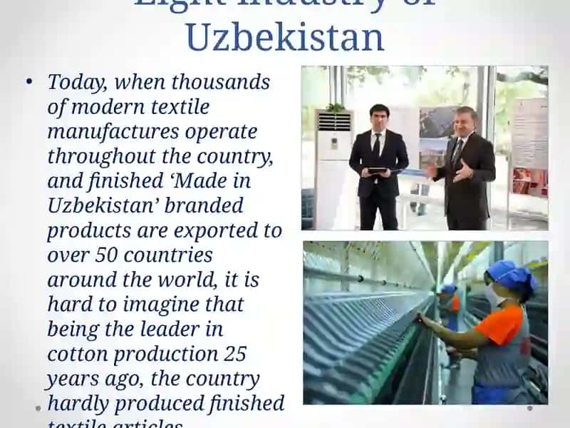Light industry of Uzbekistan 2