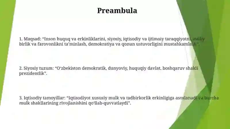 Конституция Республика Узбекистан 2
