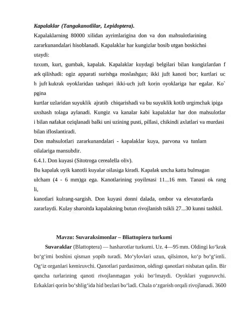Surxondaryo xududidan qizil kitobga kritilgan hasharotlar 2