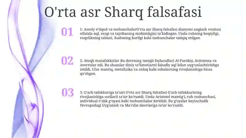 O‘Rta Asr Sharq Falsafasi Va Uyg‘Onish Davri Xususiyatlari 2