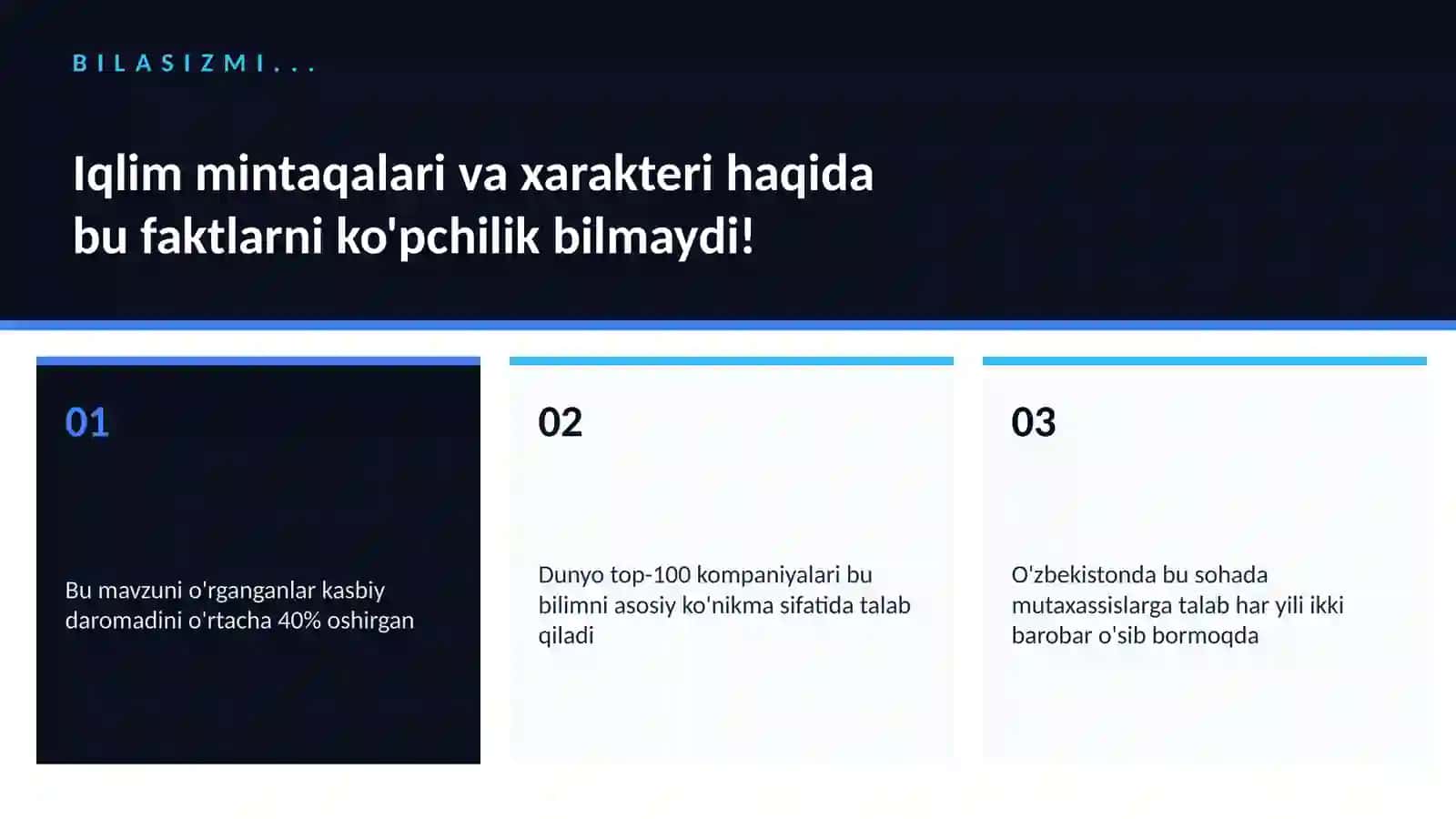 GEOGRAFIYA VA EKOLOGIYA Iqlim mintaqalari va xarakteri 2