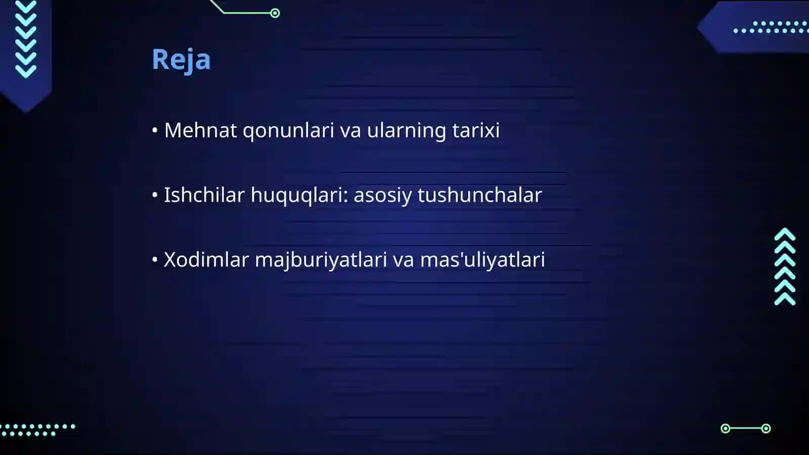 Mehnat Qonunlarida Ishchi va Xodimlarninmg Huquq va Majburiyatlarini O‘rganish 2
