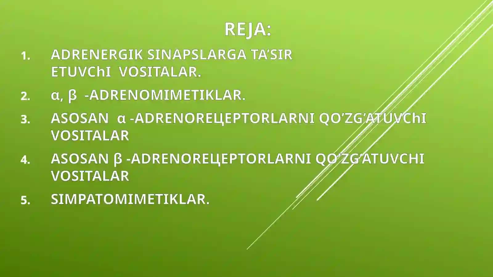 Adrenomimetiklar 2