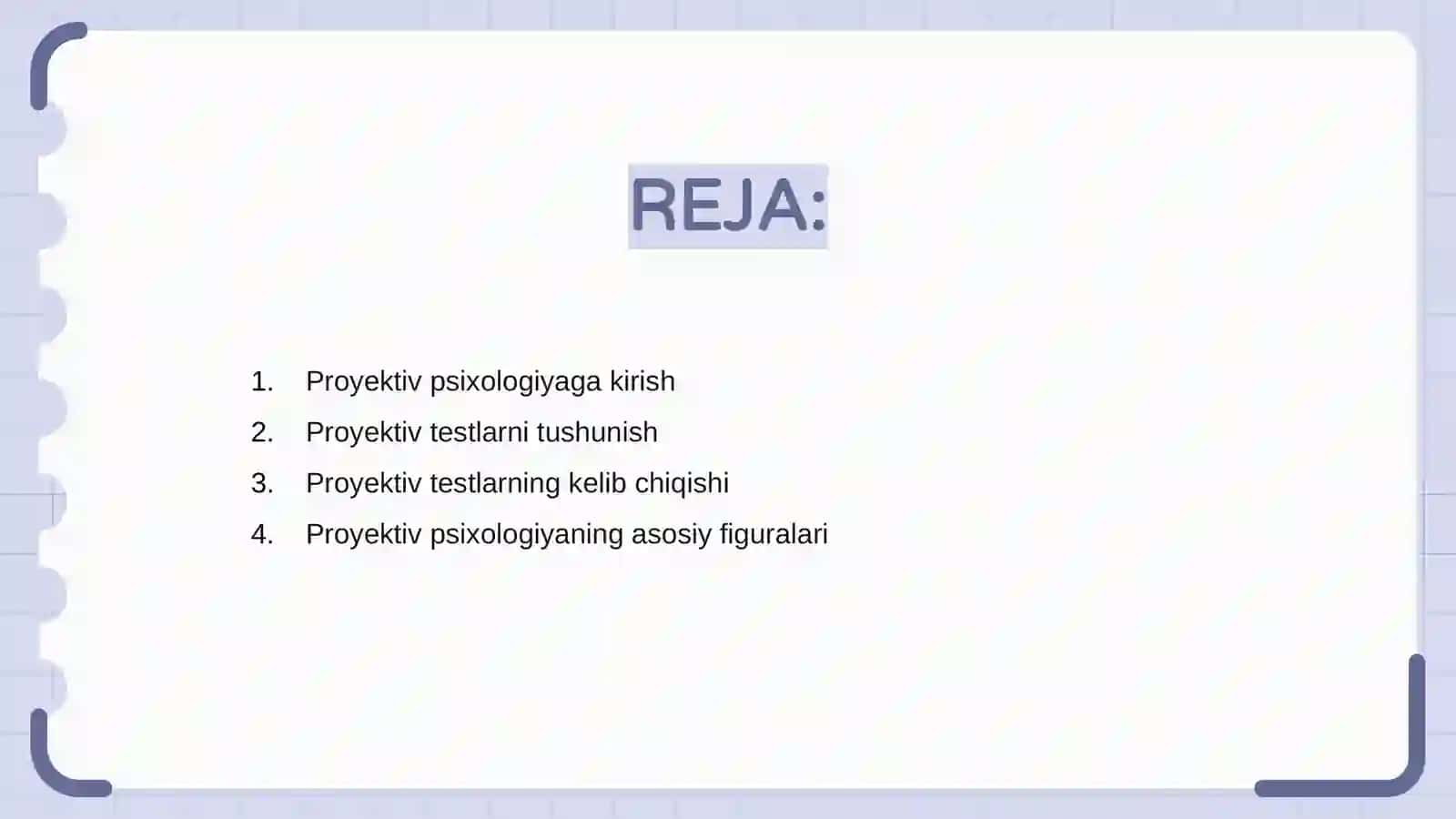 Proektiv psixollogiya. Proektiv testlar tarixi 2