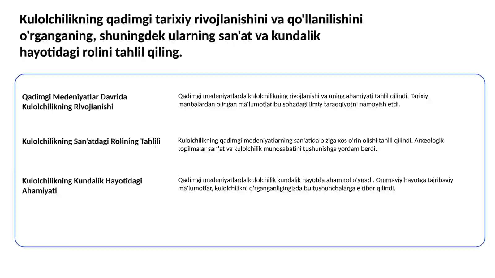 Sopol buyumlarning tarixiy evolyutsiyasi 2