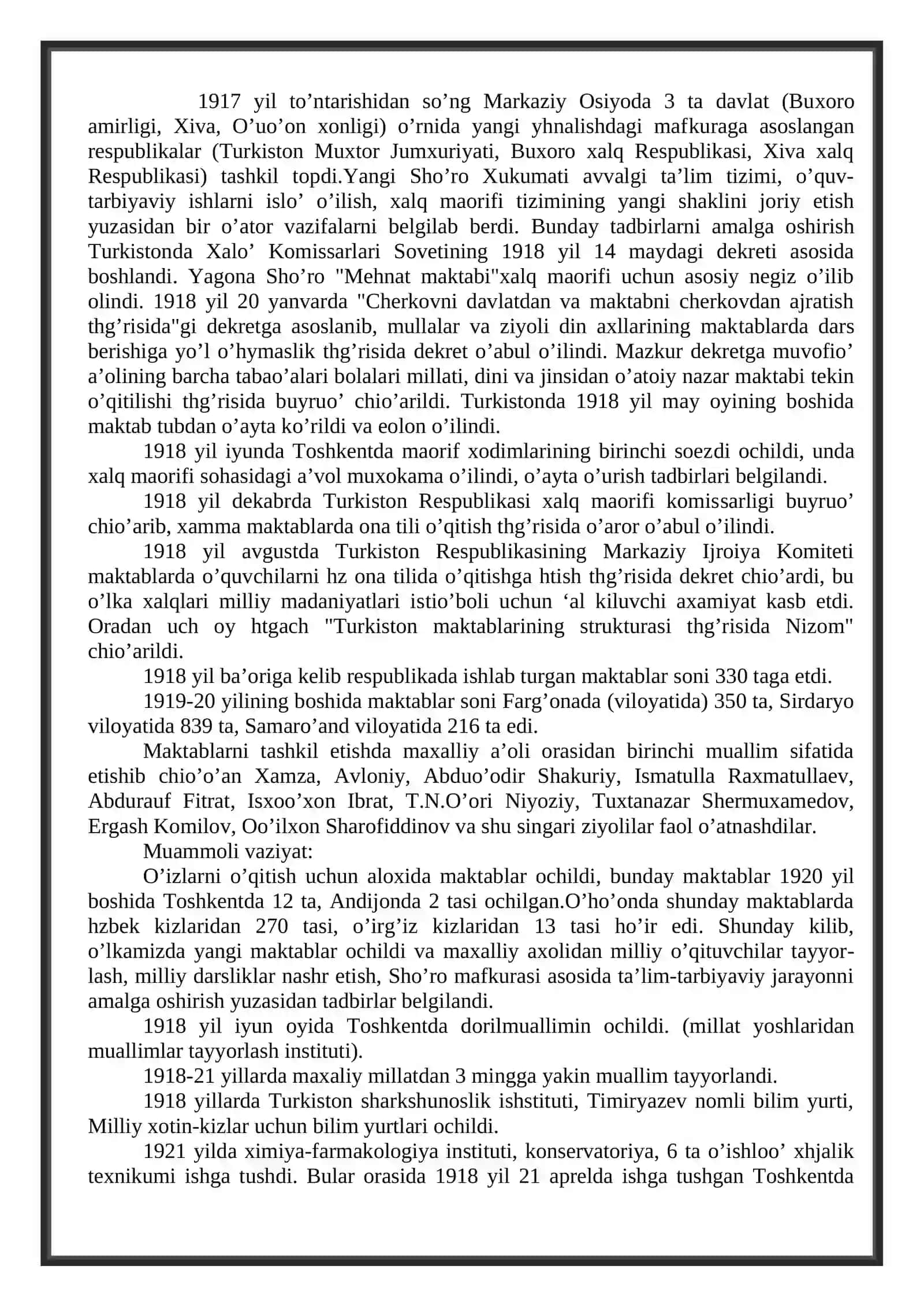 O’zbekistonda ta’lim tizimi va pedagogika rivoji 2