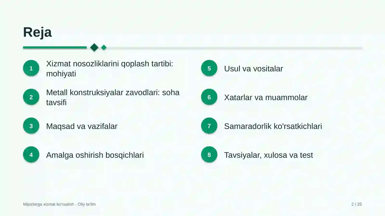 metall konstruksiyalar zavodlarida xizmat nosozliklarini qoplash tartibini joriy etish 3803 2