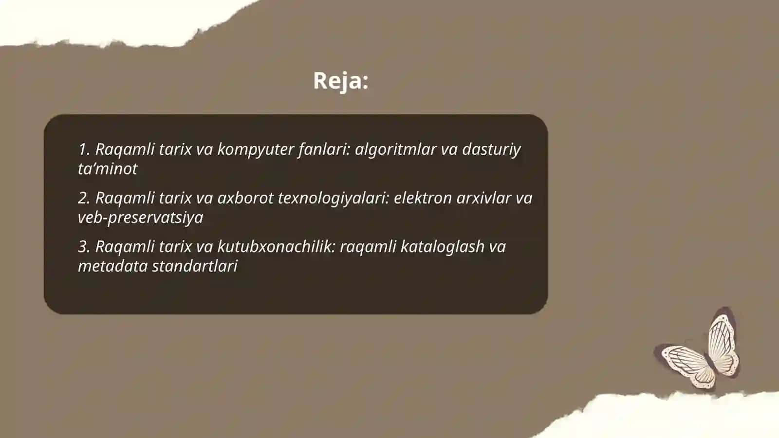 Raqamli tarix fanlari 2