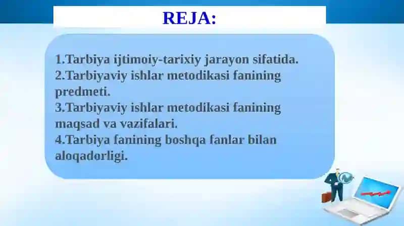 O‘ZBEKISTONDA TARBIYA FANI IJTIMOIY ZARURAT SIFATIDA. MILLIY TARBIYA KONSEPSIYASI 2