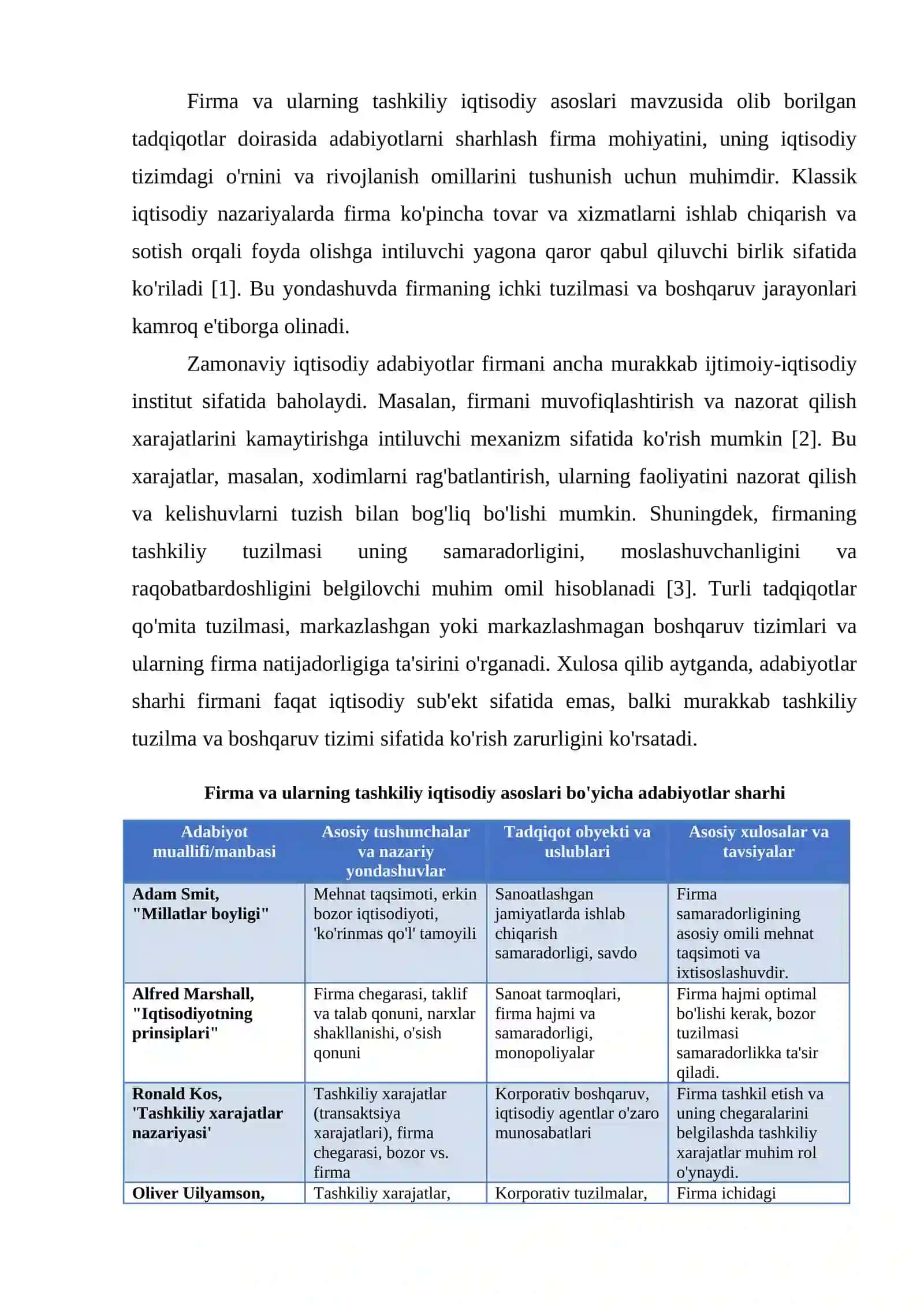 FIRMA VA ULARNING TASHKILIY IQTISODIY ASOSLARI 2