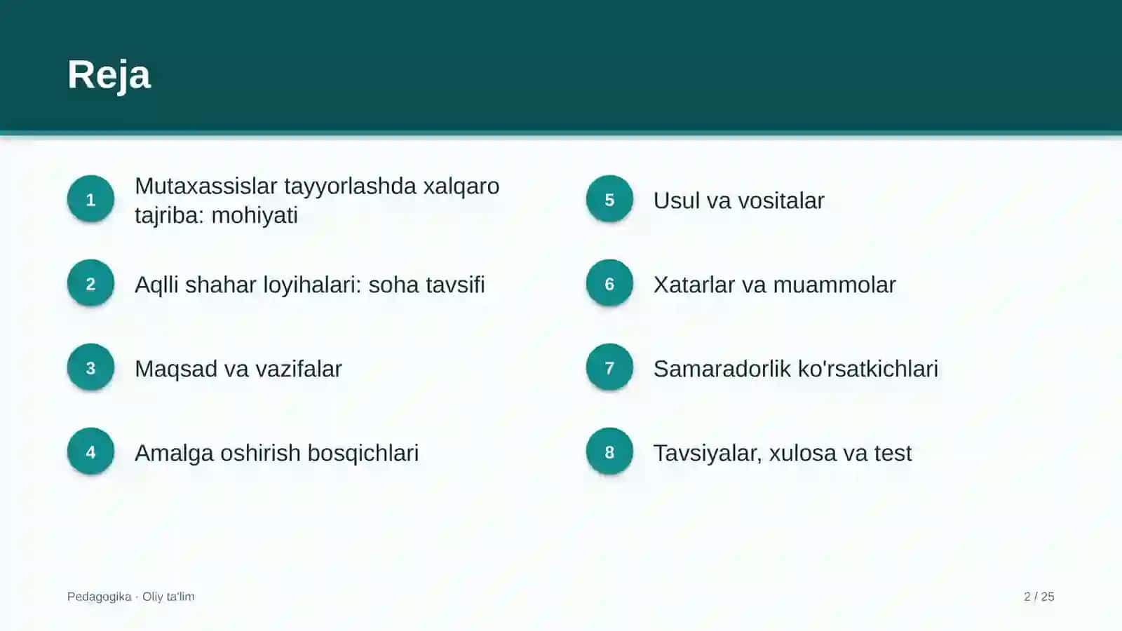 Aqlli shahar loyihalarida mutaxassislar tayyorlashda xalqaro tajriba 2