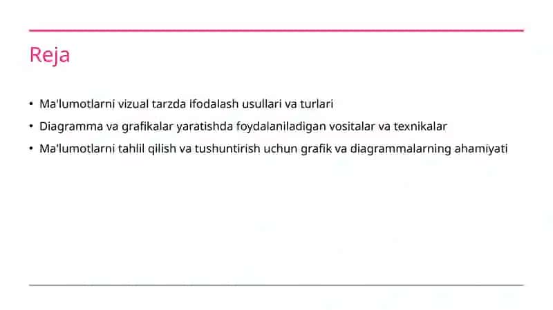 Grafik va diagramma yaratish 2