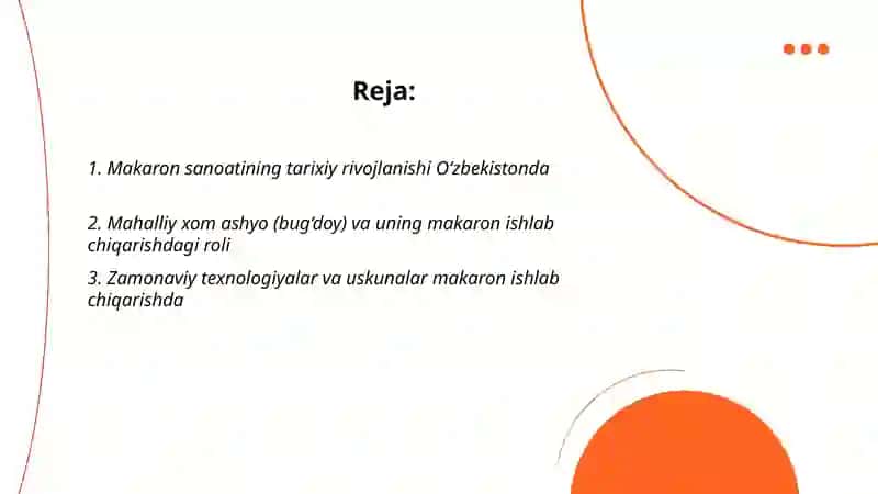 O‘zbekistonda makaron sanoatining rivojlanishi 2