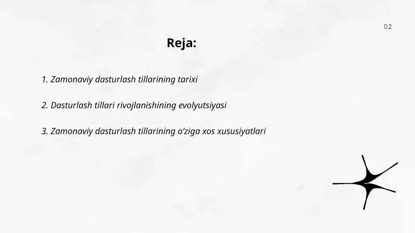 Zamonaviy dasturlash tillarining tahlili 2