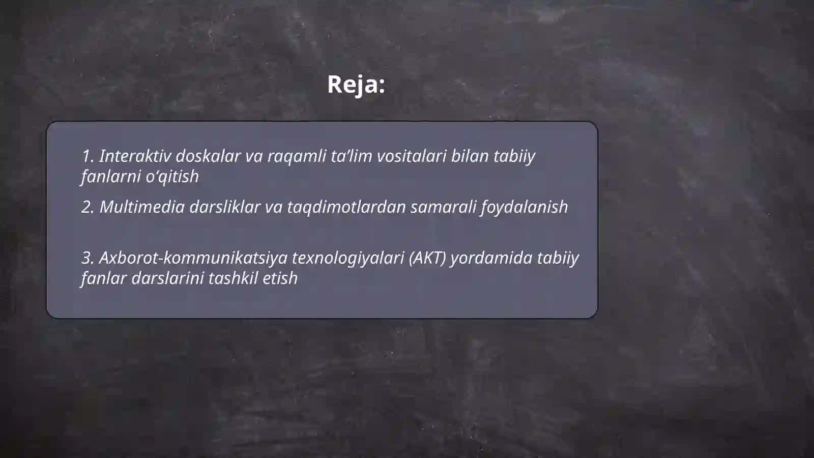 Boshlangʻich taʼlimda tabiiy fanlarni oʻqitish texnalogiyalari va vositalari 2