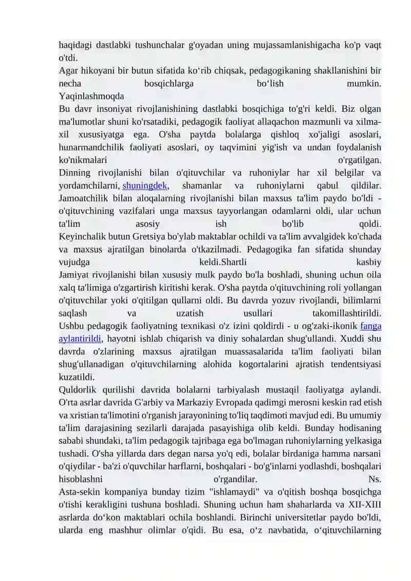 Pedagoglik kasbining jamiyat taraqqiyotida tutgan o’rni 2