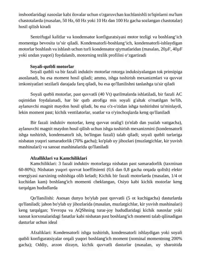 Bir fazali asinxron matorlar 2