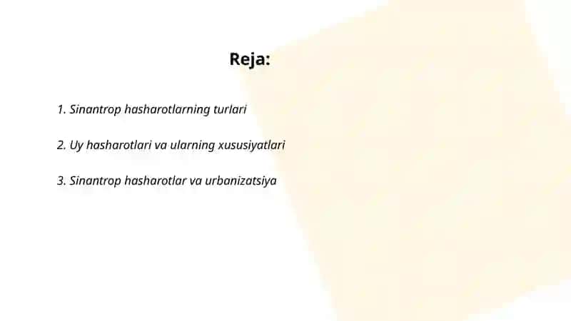 Sinantrop hasharotlar 2