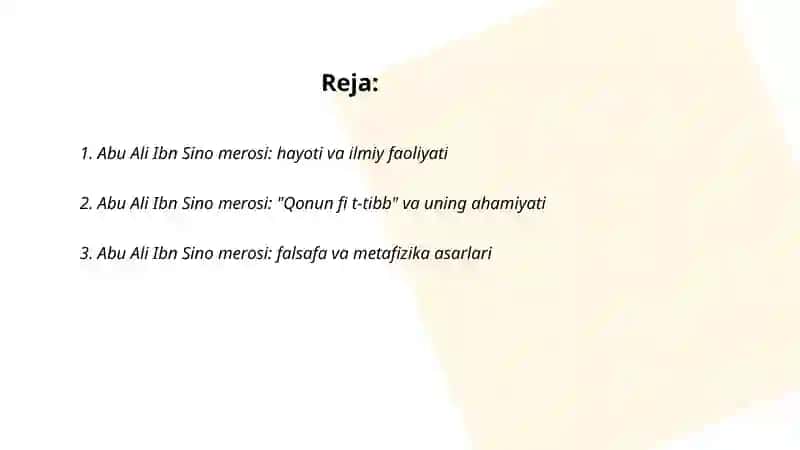 Abu Ali Ibn Sino merosi 2