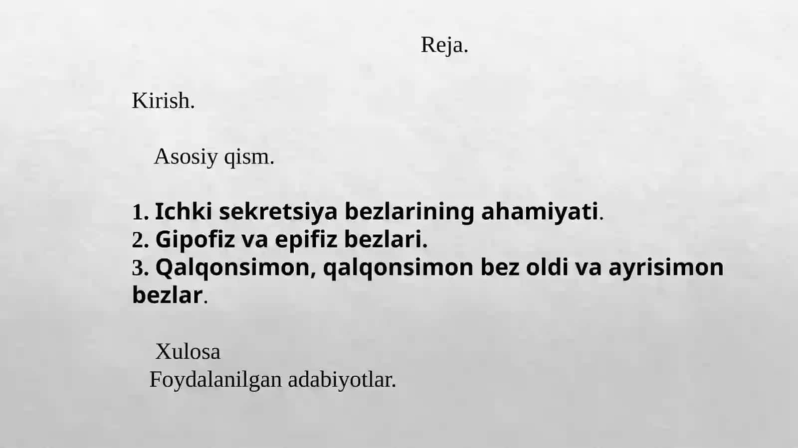 Ichki sekretsiya bezlari 2