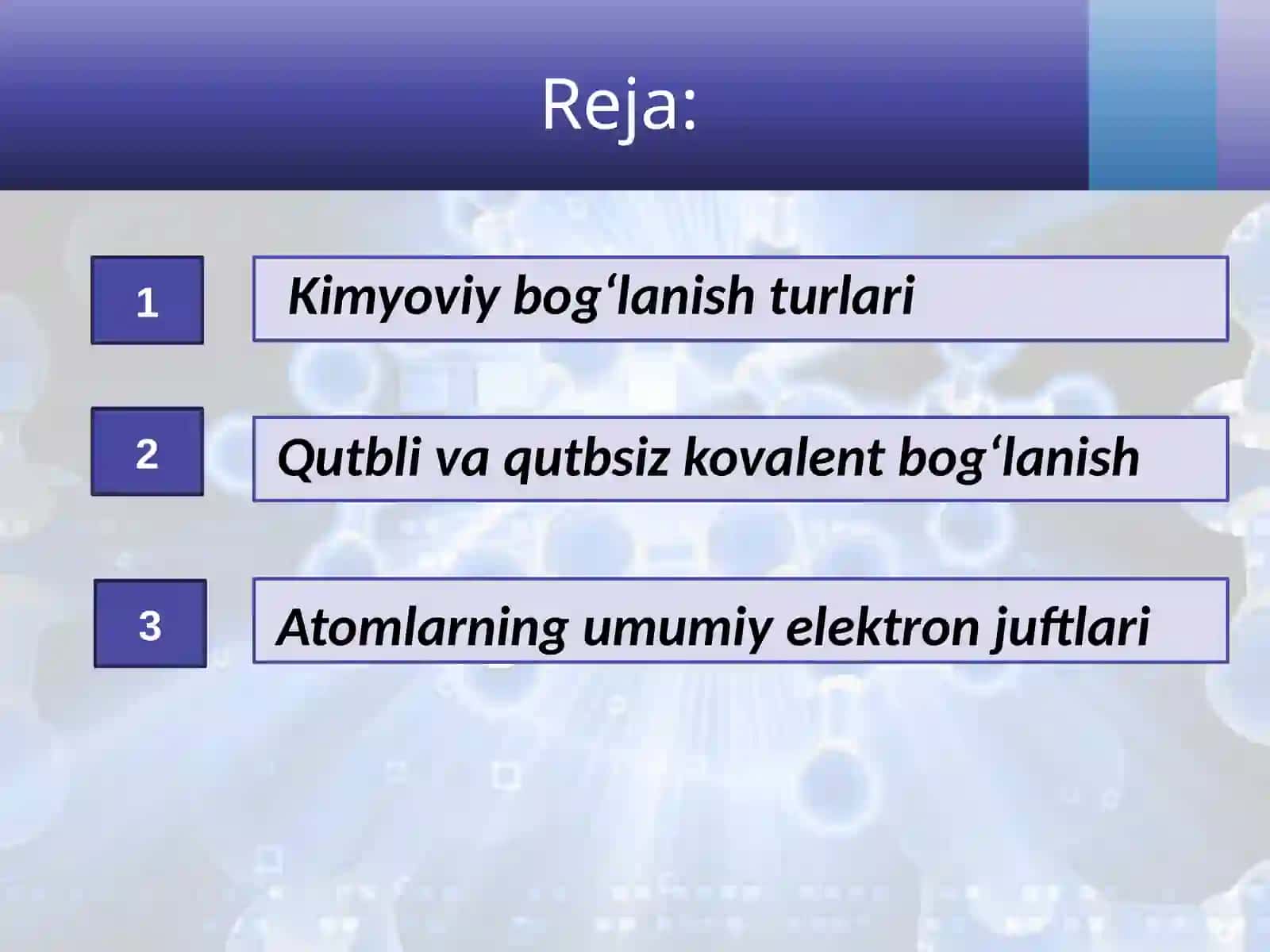 Kimyoviybog‘lanishturlari 2