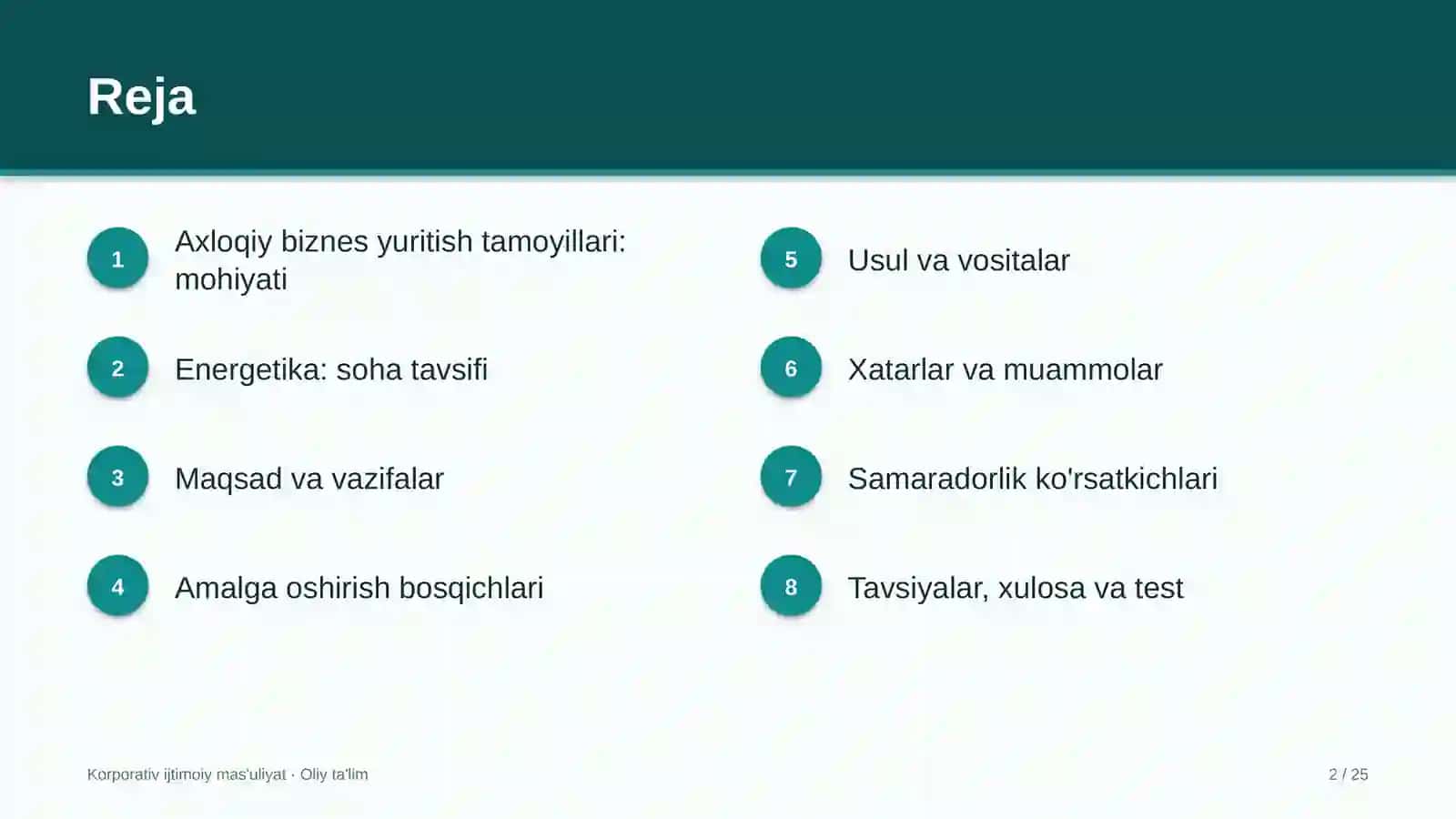 energetikada axloqiy biznes yuritish tamoyillarini joriy etish 6232 2
