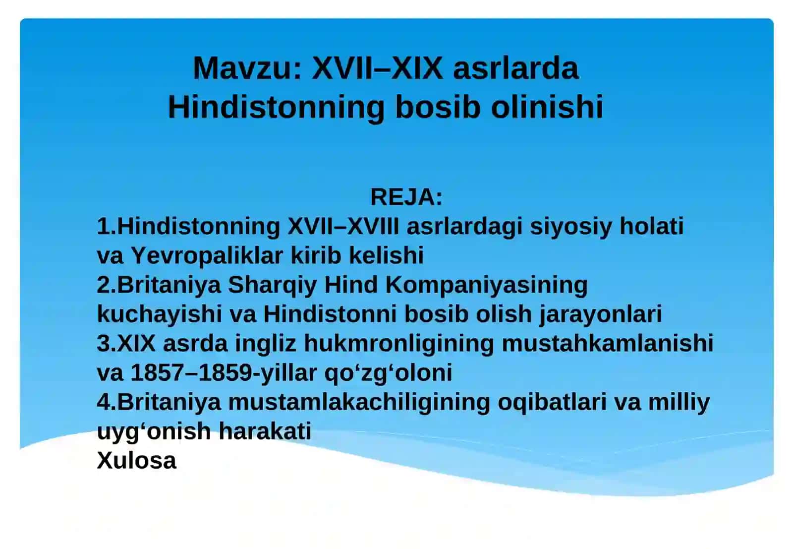 XVII–XIX asrlarda Hindistonning bosib olinishi 2