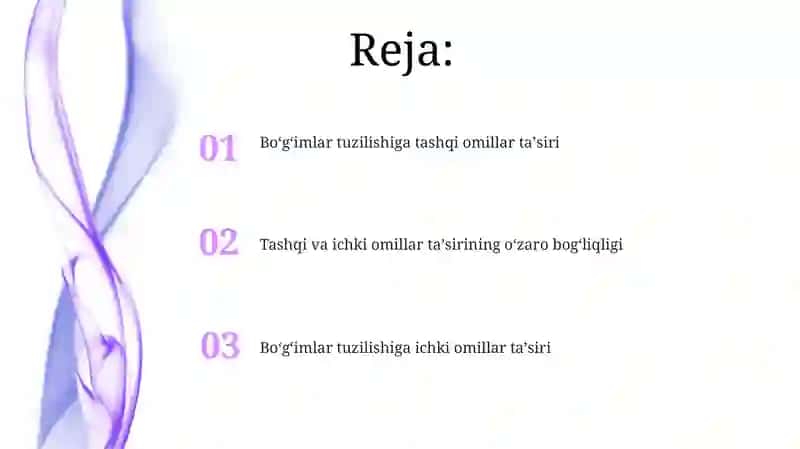 Boʻgʻimlar tuzilishiga ichki omillar taʼsiri 2