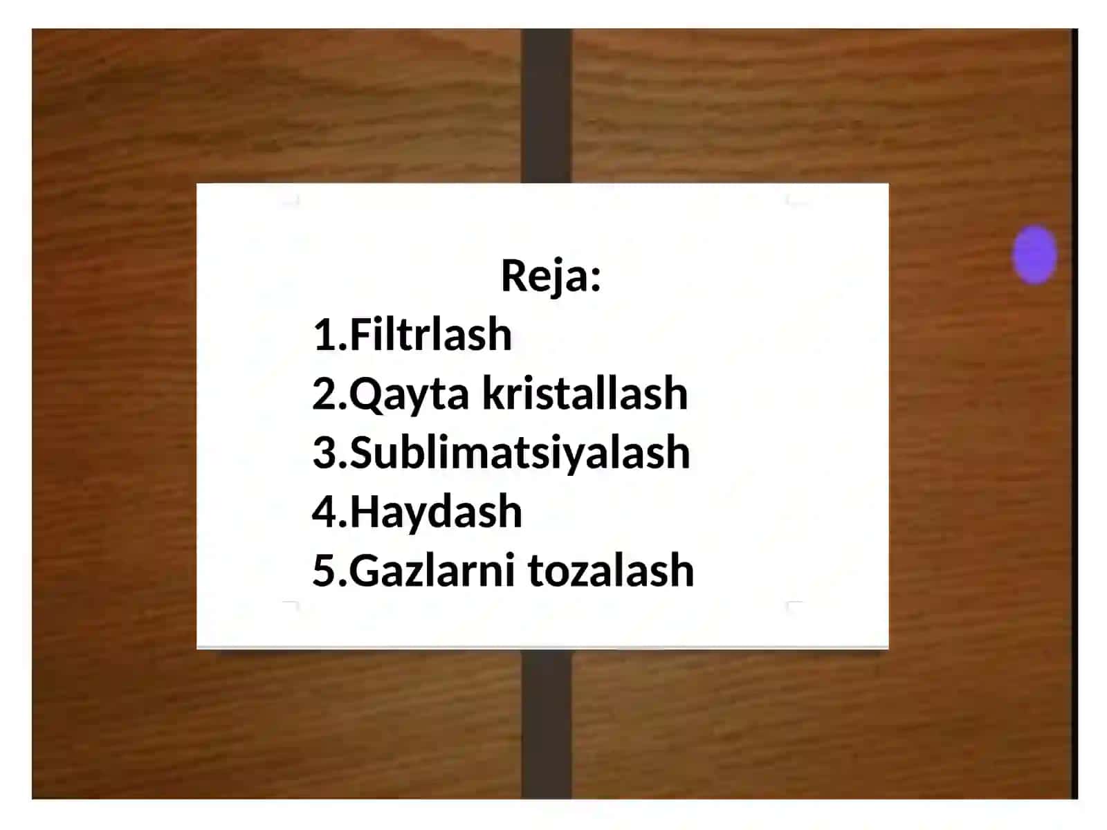 Moddalarni tozalash 2