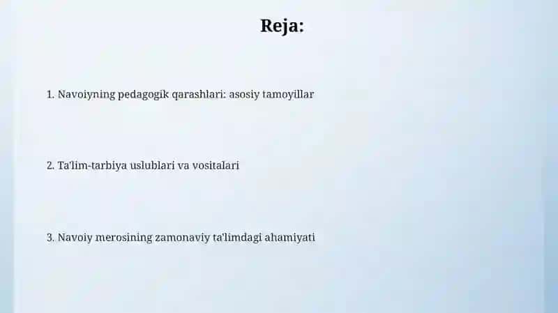 Alisher Navoiyning pedagogik qarashlari 2