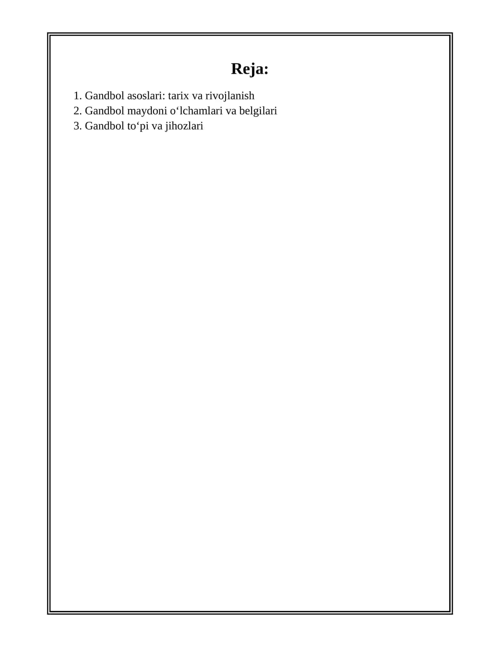 GANDBOL SPORT TURINING TEXNIKASI VA TAKTIKASI 2
