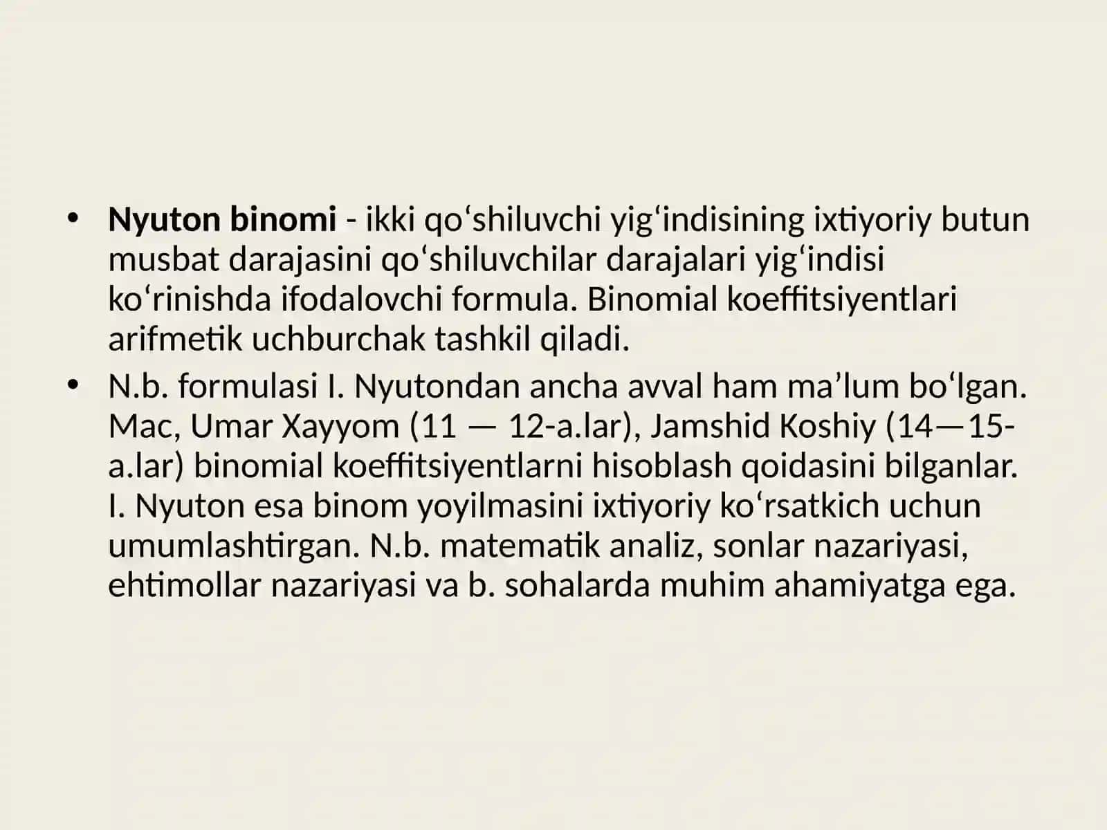 Nyutonbinomi 2