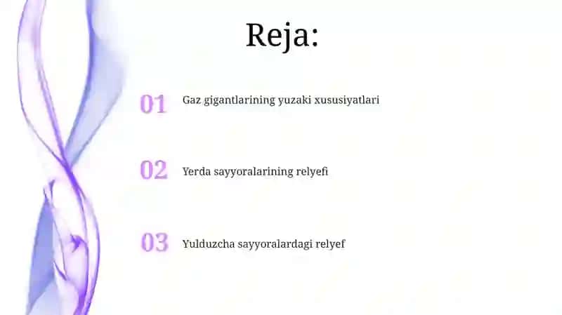 Planetar relyef shakllariga taʼrif 2