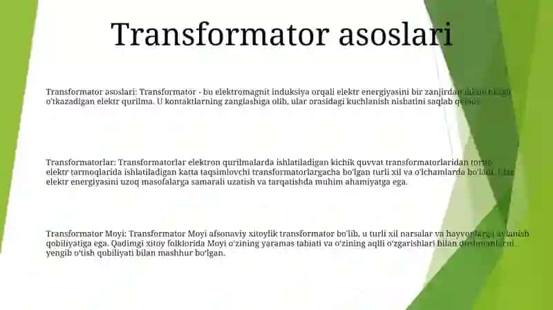Transformator Moyi 2