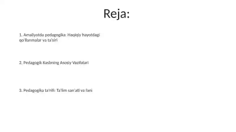 Pedagogik kasb va uning vazifalari 2