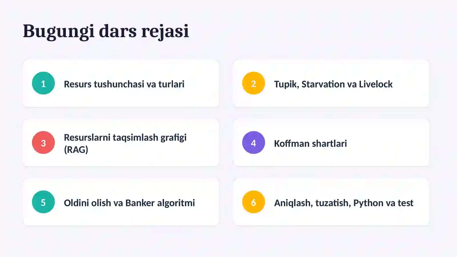 OPERATSION TIZIMLAR 2