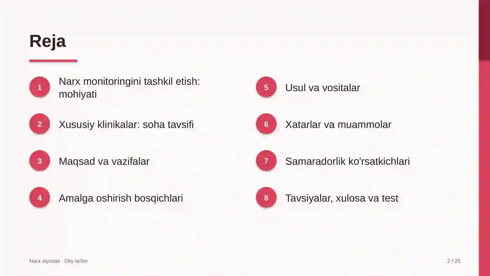xususiy klinikalarda narx monitoringini tashkil etish 6648 2